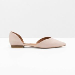 Other Stories Suede ballerina flats